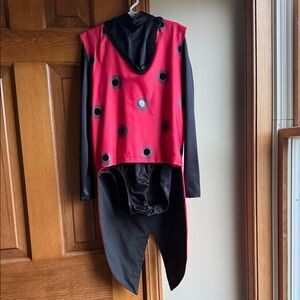Child’s Red and Black Polka Dot Lady Bug 5 piece Costume